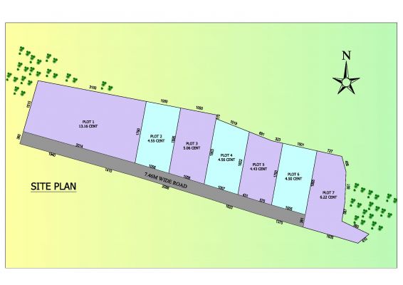 residential land near chathakudam temple 2 lakhs/cent