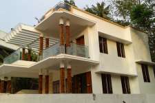 2200 sqft 3bhk contemporary modern house in 5 cent