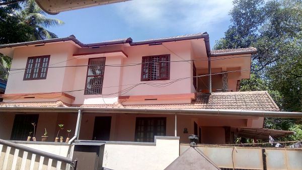 two bedroom house upstairs with attached bathroom,  dining,, living, kitchen and balcony