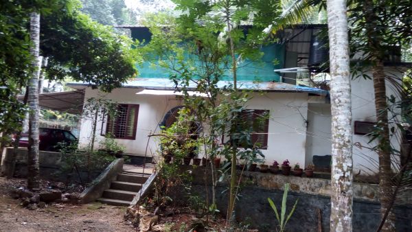 20Cent Land with 1100Spft House with Well at Karoor, Pala