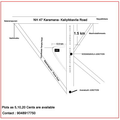 10 Cent Residential Plot for Sale at Neyyattinkara