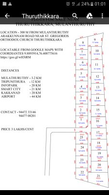 6 cents and above plots  for sale