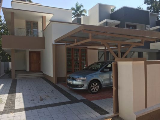 New Villa for sale 5.5 cent new double storied house, 3bhk,. Tar road frontage.