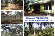 1 Acre agricultural land with house for sale at Wayanad