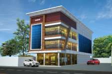 Newly completed three storied building at Shastri Road, Kottayam.